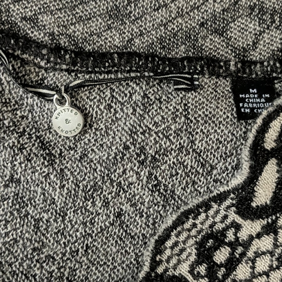 Knitted Wool Dress - Black&White - *Size Medium* - Picture 2 of 4